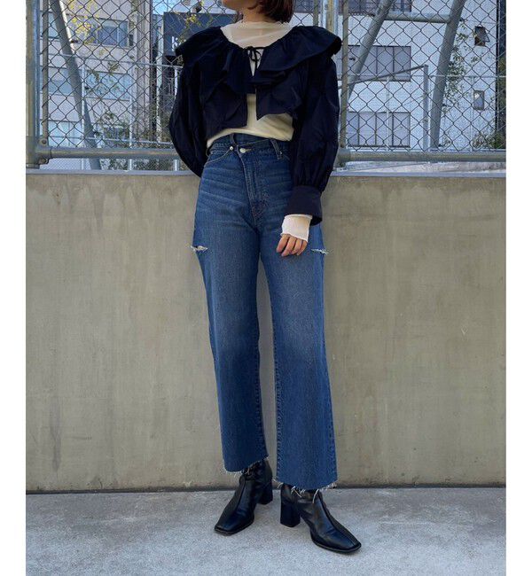 LOWRYS FARM「ＣＯＮＥ／アシメデニムパンツ」|デニム|