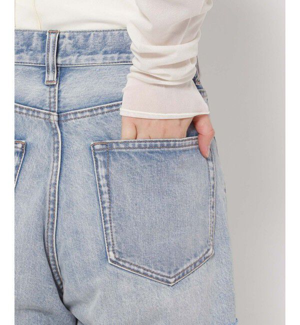 LOWRYS FARM「ＣＯＮＥ／アシメデニムパンツ」|デニム|