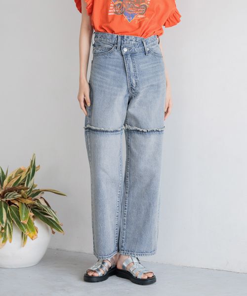 LOWRYS FARM「ＣＯＮＥ／アシメデニムパンツ」|デニム|その他８