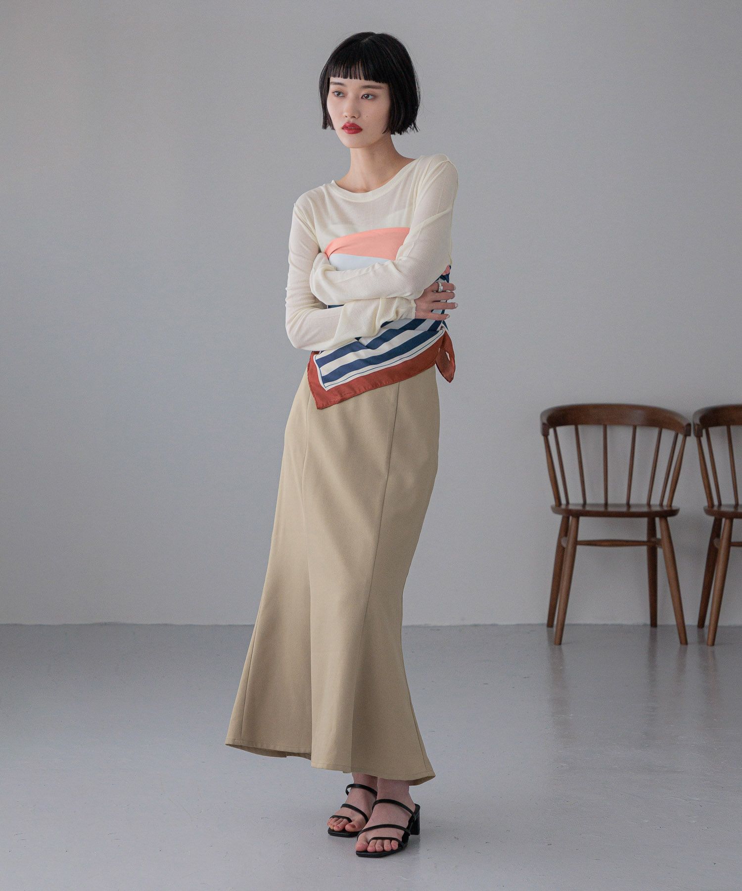 LOWRYS FARM「スタイルＵＰマーメイドスカート」|スカート|