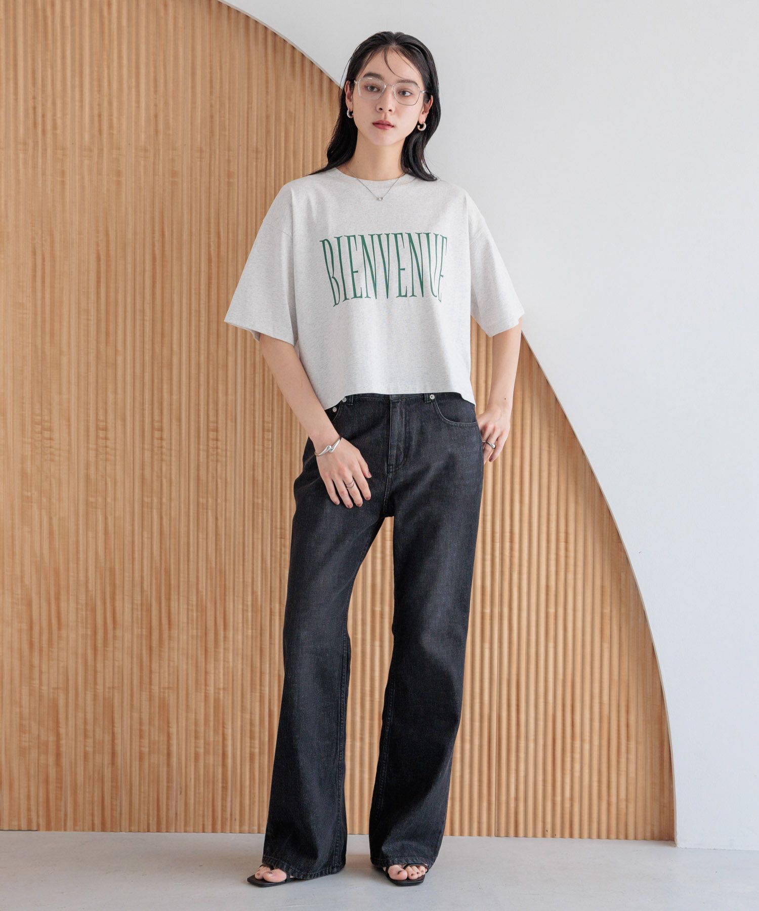 LOWRYS FARM「ショートロゴＰＴＳＳ」|Tシャツ・カットソー|