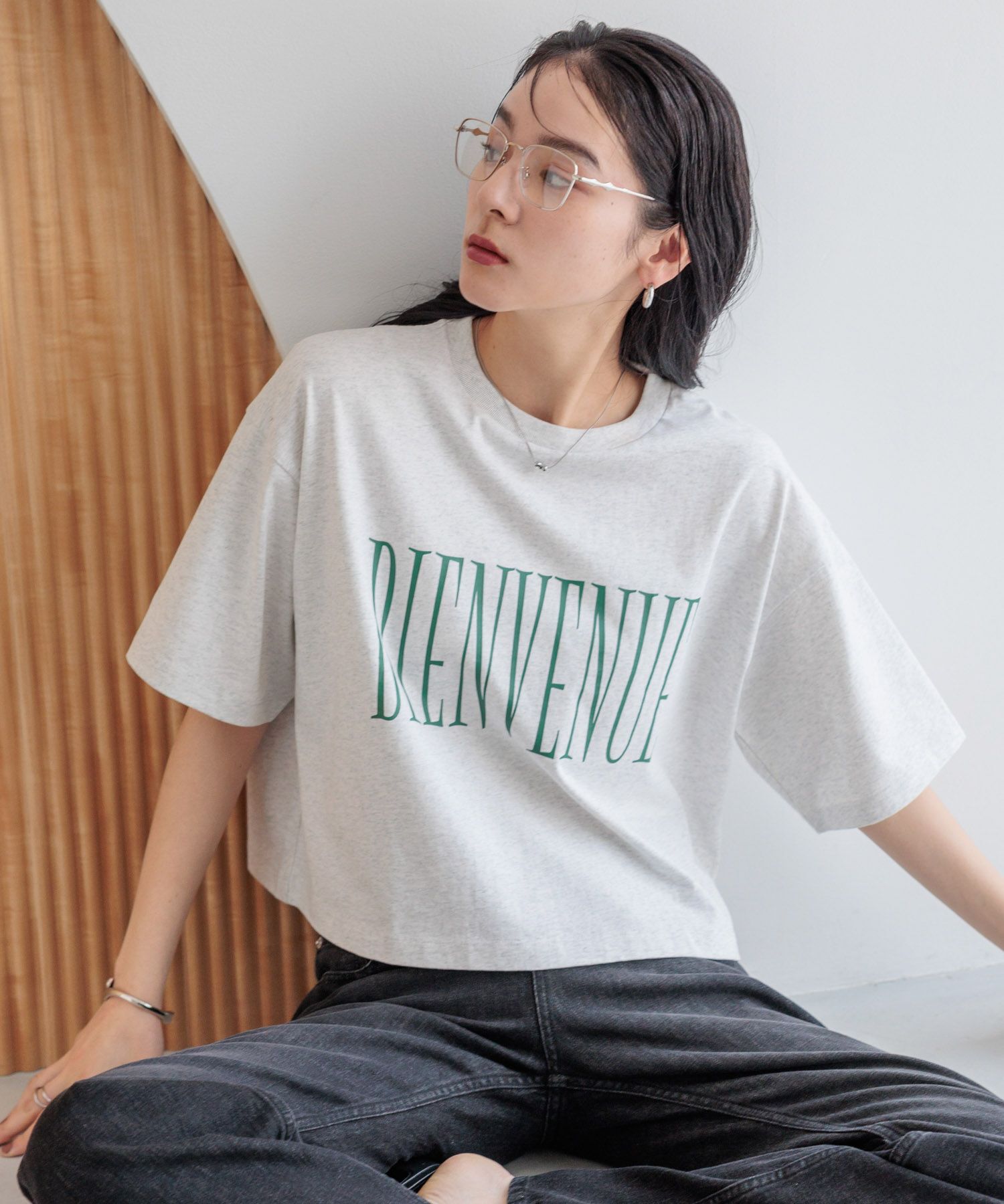 LOWRYS FARM「ショートロゴＰＴＳＳ」|Tシャツ・カットソー|