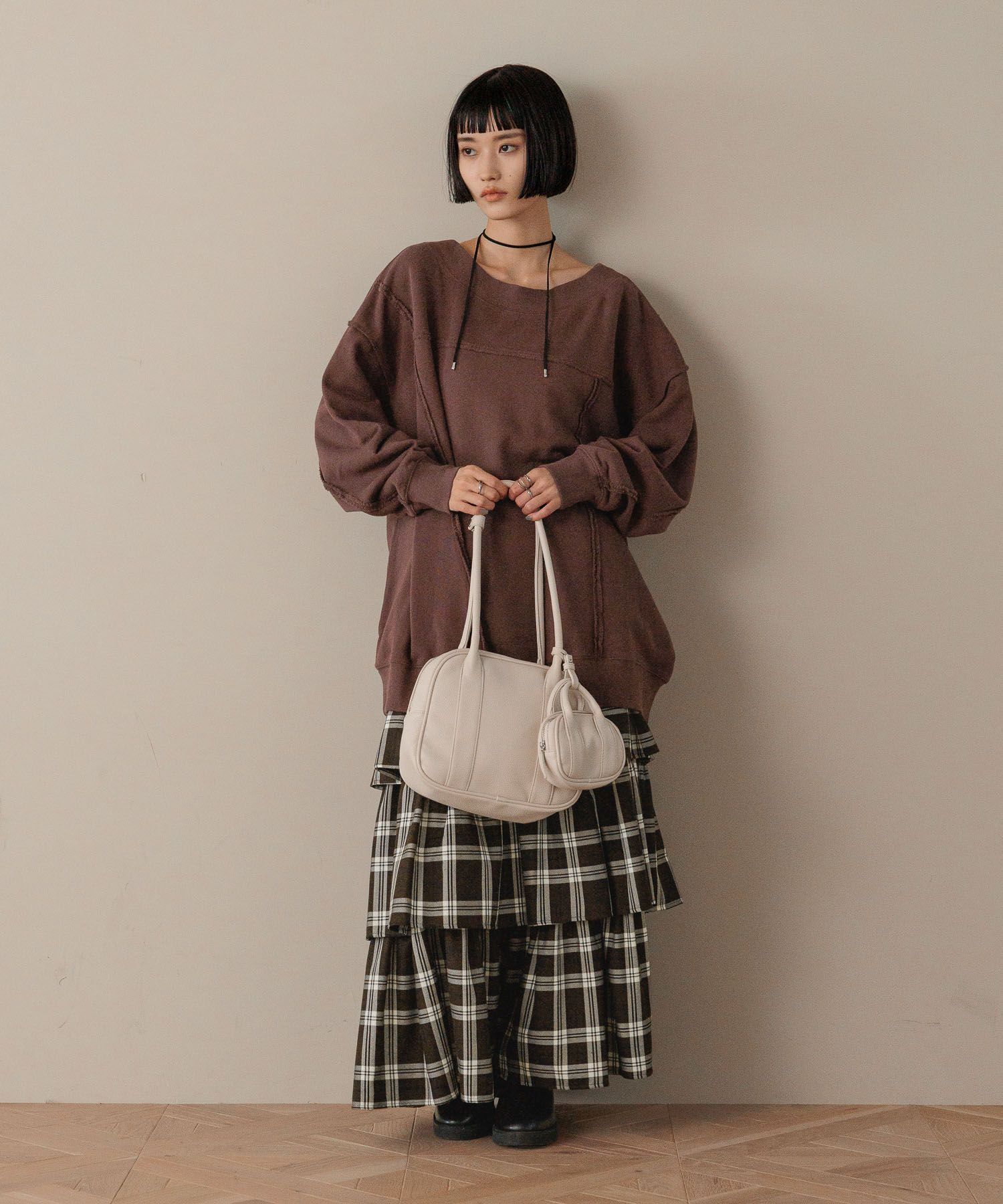 LOWRYS FARM「チェックティアードスカート」|スカート|