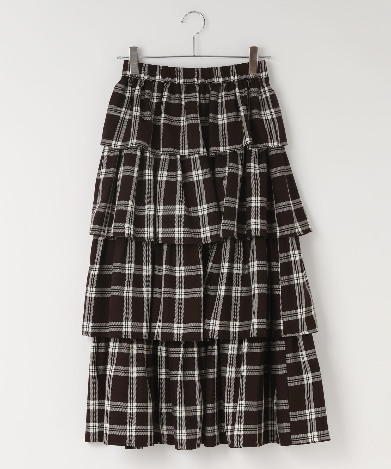 LOWRYS FARM「チェックティアードスカート」|スカート|