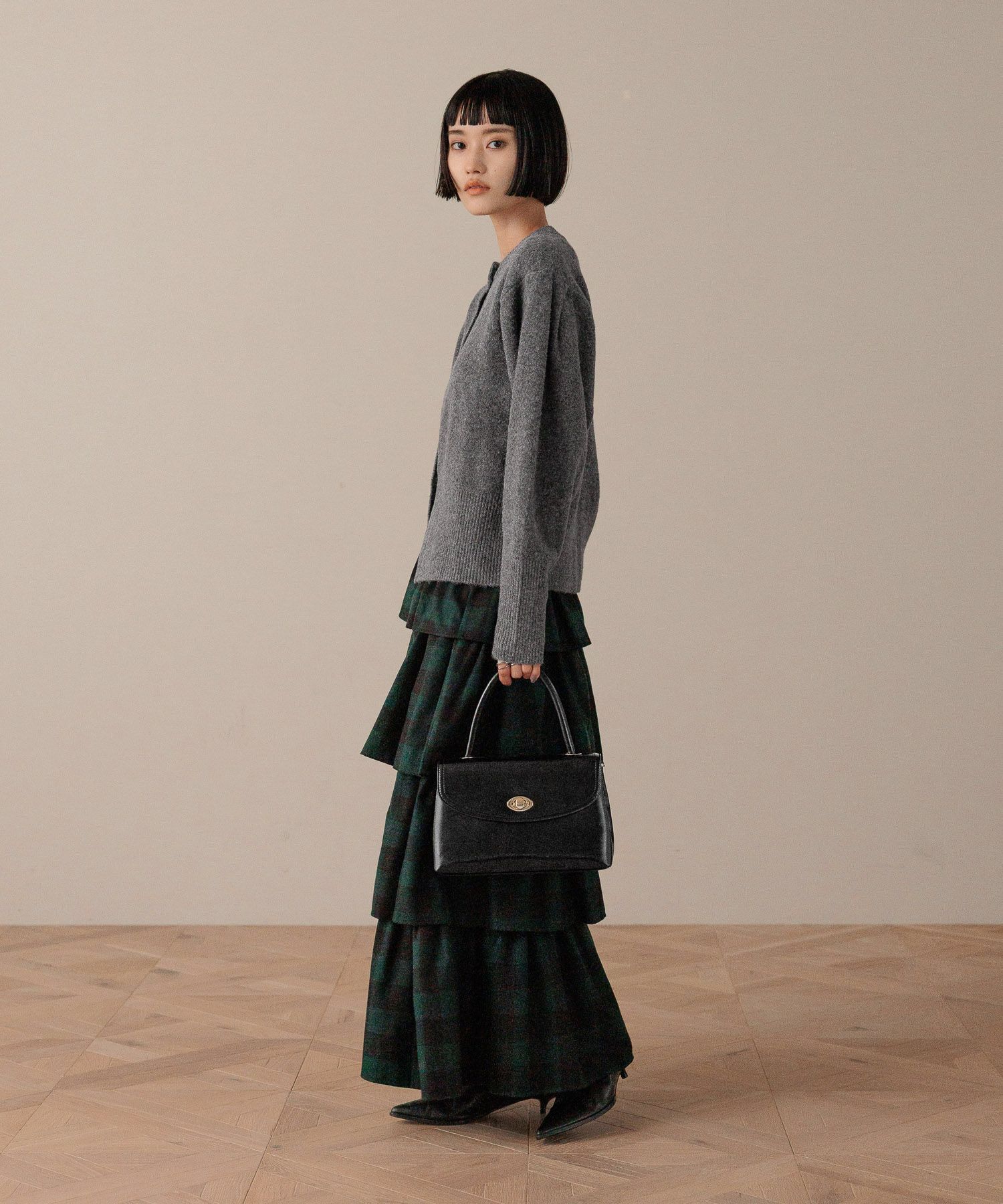 LOWRYS FARM「チェックティアードスカート」|スカート|