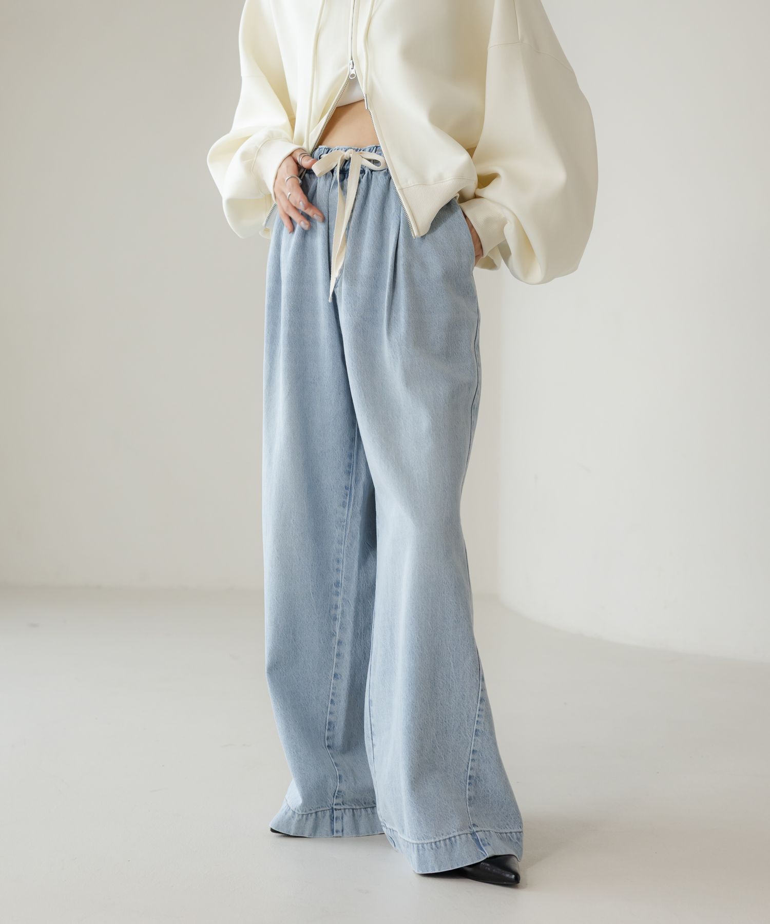 LOWRYS FARM「イージーバギーデニム」|デニム|BLU2