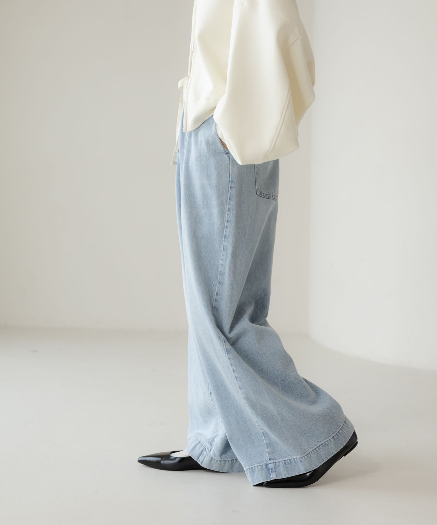 LOWRYS FARM「イージーバギーデニム」|デニム|