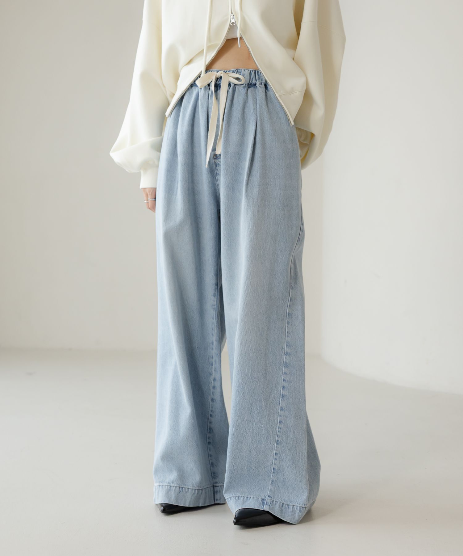 LOWRYS FARM「イージーバギーデニム」|デニム|