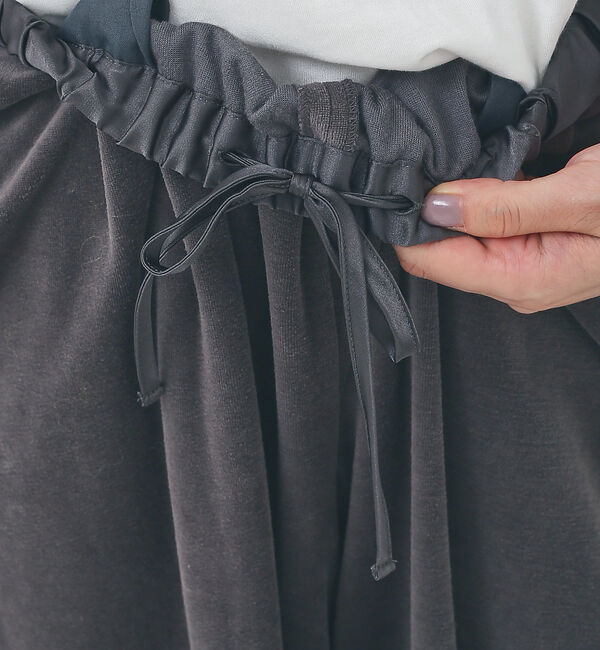 collex「【手洗い可能】ベロアセミワイドパンツ」|その他|