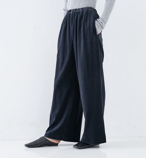 collex「【手洗い可能】ベロアセミワイドパンツ」|その他|