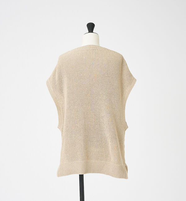 collex「コットンケーブル柄ベスト」|ベスト・ジレ|