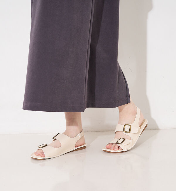 collex「【MOHI/モヒ】バックストラップ ベルテッド　バックルサンダル」|サンダル|オフホワイト