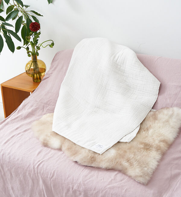 collex「【神藤タオル】SHINTO INNER PILE BLANKET　3枚つなぎ　1」|ブランケット|アイボリー