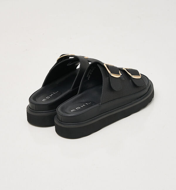 collex「【MOHI/モヒ】 ダブルバックル レザーサンダル」|サンダル|