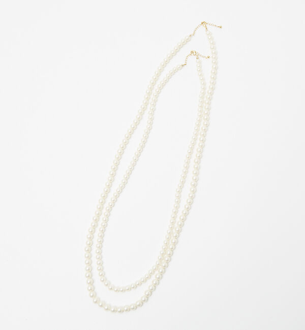 collex「【dignif】【金属アレルギー対応】3WAY2連パールネックレス」|ネックレス|