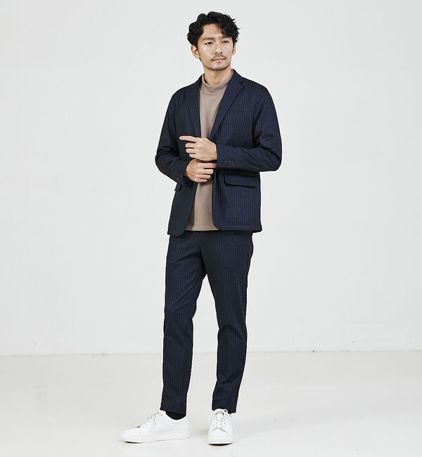 ABAHOUSE「【セットアップ対応】ポンチ イージー スラックス パンツ」|スラックス|