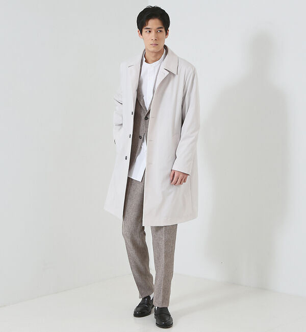 ABAHOUSE「【LIMONTA】マルチストレッチ ステンカラーコート / スプリングコート」|ステンカラーコート|