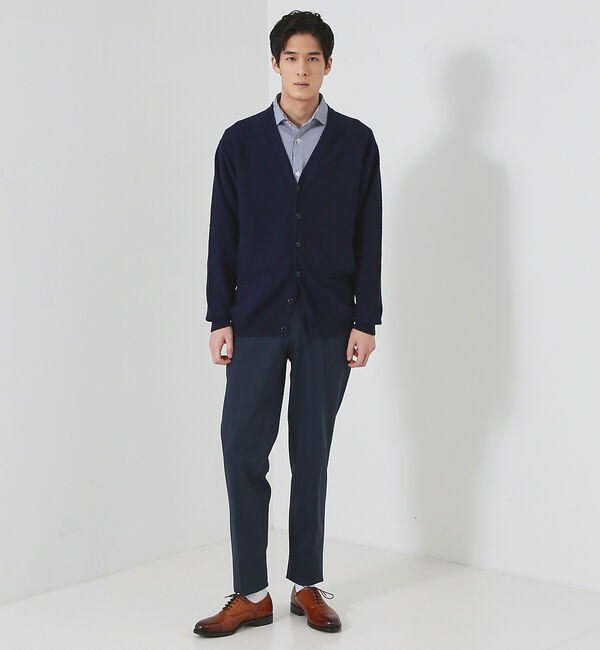 ABAHOUSE「【シャドーアーガイル】Vネック カーディガン」|カーディガン|