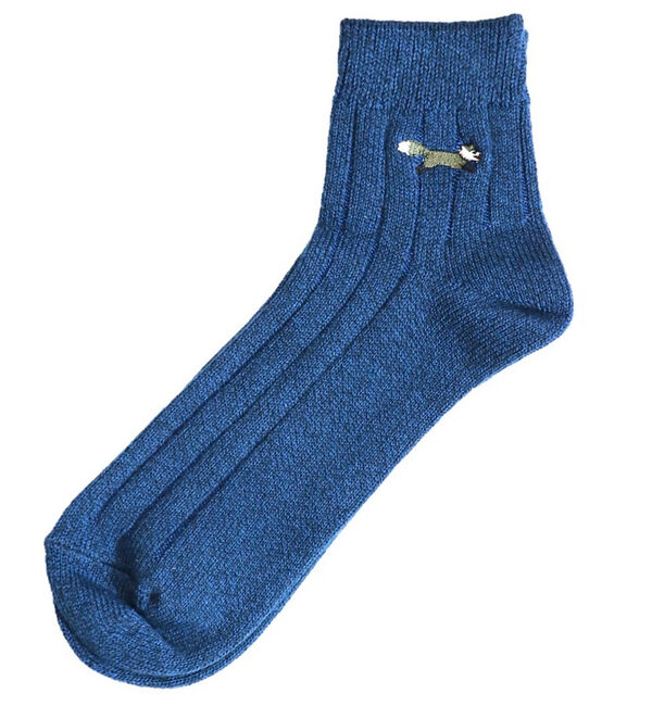 ABAHOUSE「WEB限定【PENNEY'S】ペニーズ キツネ/ペニーズ フォックス/THE F」|ソックス|インディゴ