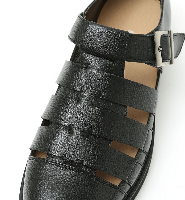 ABAHOUSE「ネオレザーグルカサンダル / ローヒール」|サンダル|