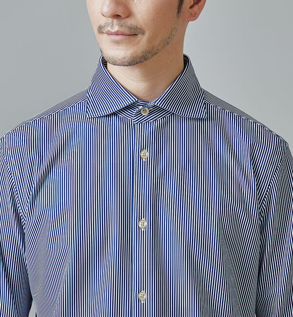 ABAHOUSE「【FLEX SHIRTS】マルチストレッチ ナローストライプ シャツ」|シャツ・ブラウス|