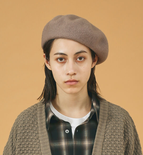 ABAHOUSE「【RUBEN/ルーベン】ウールバスクベレー/ユニセックス/ RUS-8206」|その他|ベージュ