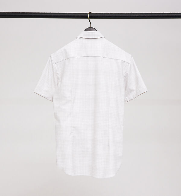 ABAHOUSE「【FLEX SHIRTS】接触冷感 スラブチェック 半袖シャツ」|シャツ・ブラウス|