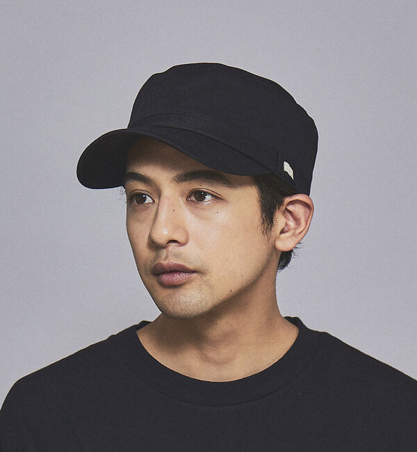 ABAHOUSE「＜BASIQUENTI＞ワンポイント刺繍 ユニセックス ワーク キャップ」|その他|ブラック