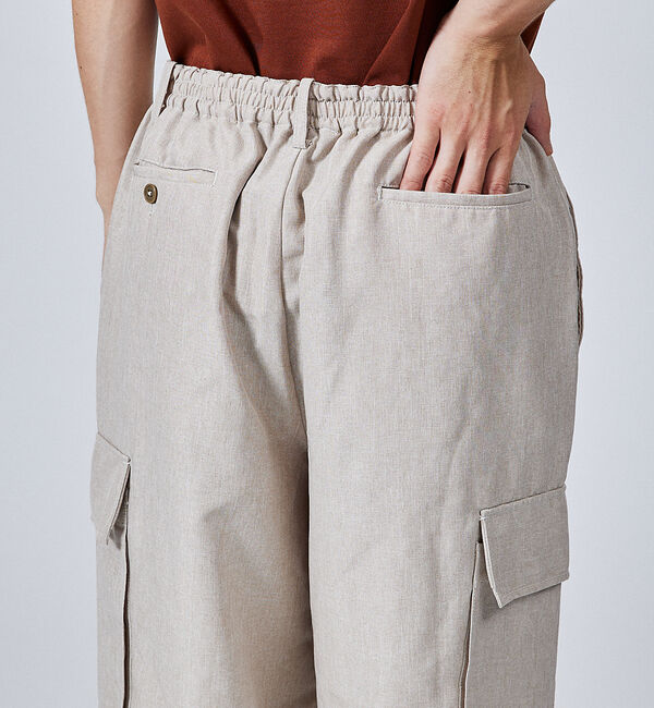 ABAHOUSE「【セットアップ対応】リネンライク カーゴパンツ / ワイドパンツ」|その他|