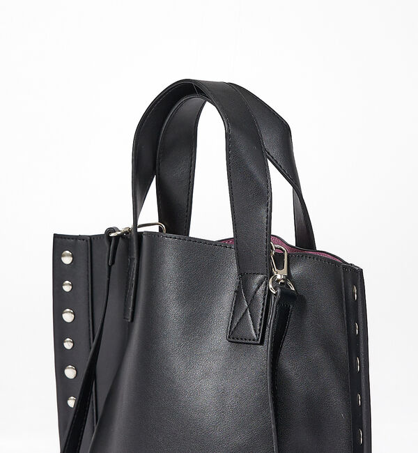 ABAHOUSE「【cheek /チーク】rivet 2way tote/リベット2way トート」|トートバッグ|