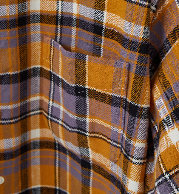 ABAHOUSE「【別注】Individualized shirts / ネルチェック バンドカラ」|シャツ・ブラウス|