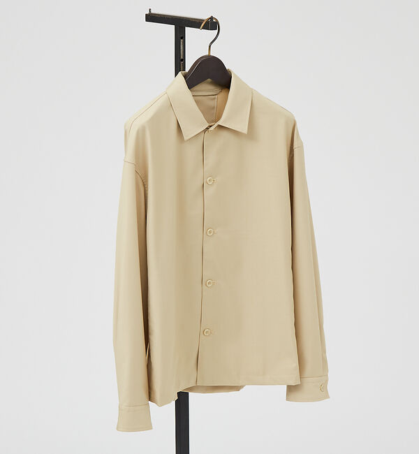 ABAHOUSE「インバーテッドプリーツ シャツブルゾン」|ブルゾン・スタジャン|