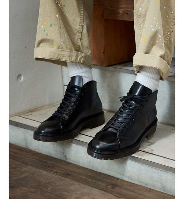 alfredoBANNISTER「【E.E.S】トラックソール モンキーブーツ」|ショートブーツ|