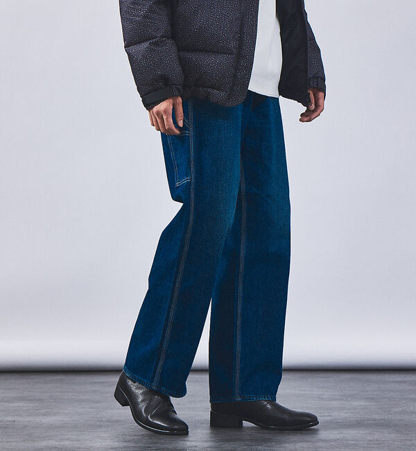 alfredoBANNISTER「スクエアトゥ サイドゴア パイソン型押し ロング レザー ブーツ 南堀江店＋ルミ」|ショートブーツ|