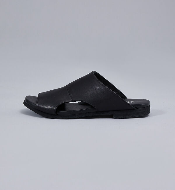 alfredoBANNISTER「【WRAP SHOES】レザーサイドキャビティ スライド サンダル」|サンダル|