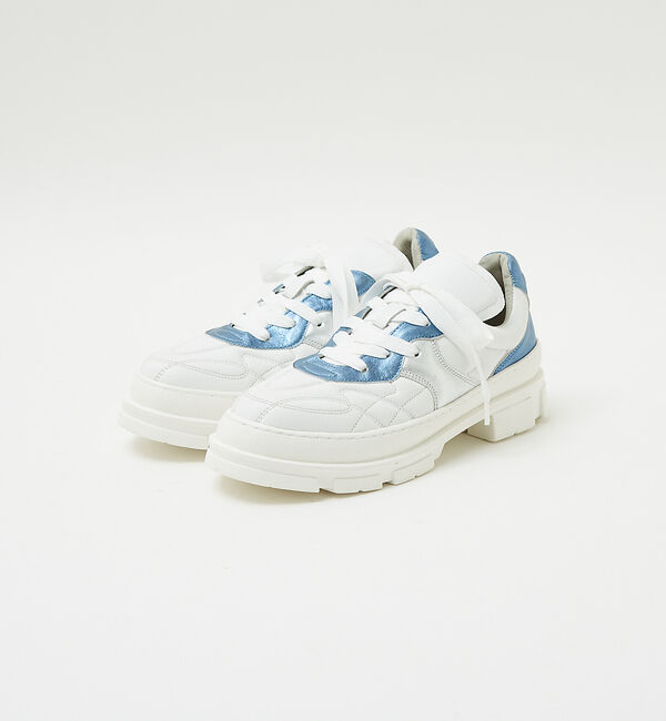 alfredoBANNISTER「【40周年】フットボール レザースニーカー」|スニーカー|ブルー