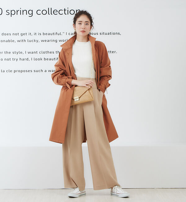 Rouge vif「バックギャザーミドルコート」|トレンチコート|