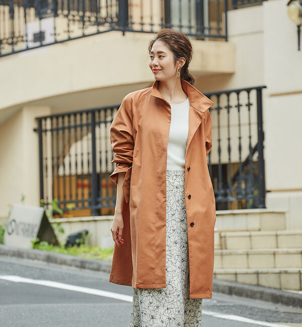 Rouge vif「バックギャザーミドルコート」|トレンチコート|