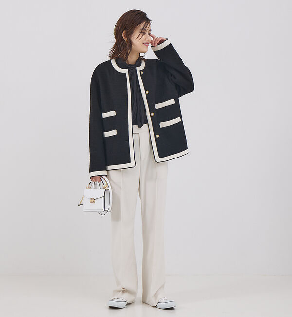 Rouge vif「割繊リボンデザインシャツ」|シャツ・ブラウス|