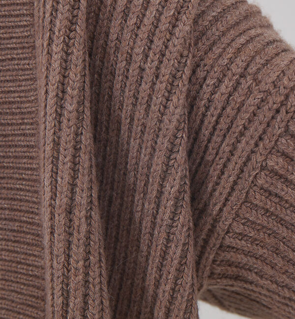 Rouge vif「片畔ニットガウンカーディガン」|カーディガン|