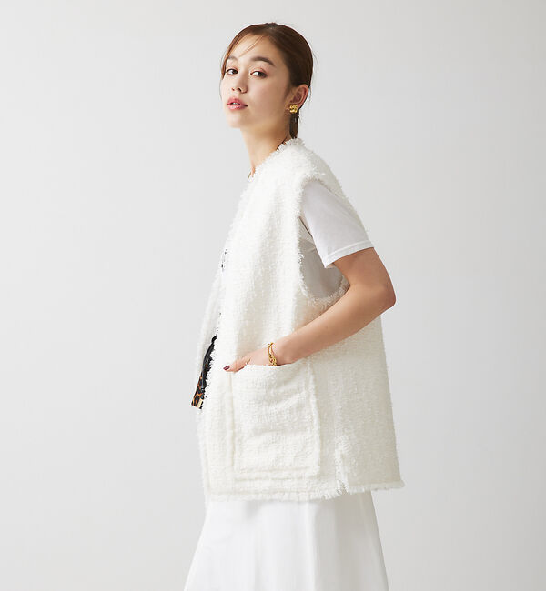 Rouge vif「【Oggi掲載】ツィードベスト」|ベスト・ジレ|