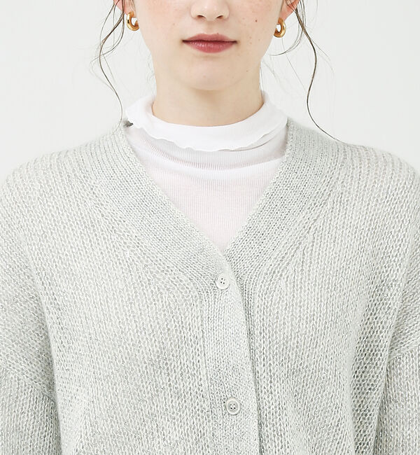 Rouge vif「ラメ&times;モヘアニット カーディガン」|カーディガン|