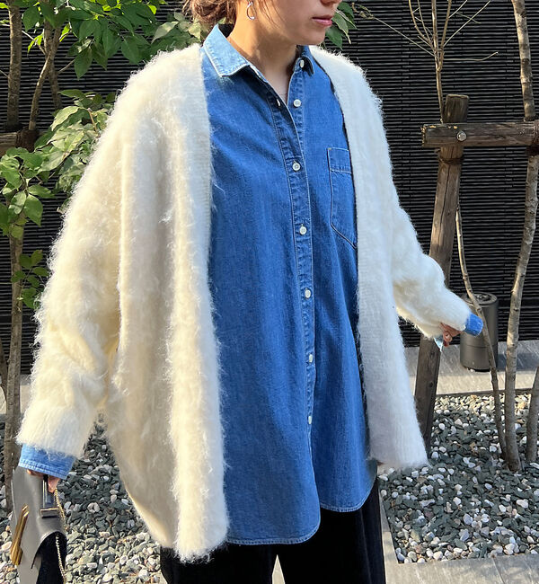 Rouge vif「シャギーニットカーディガン」|カーディガン|