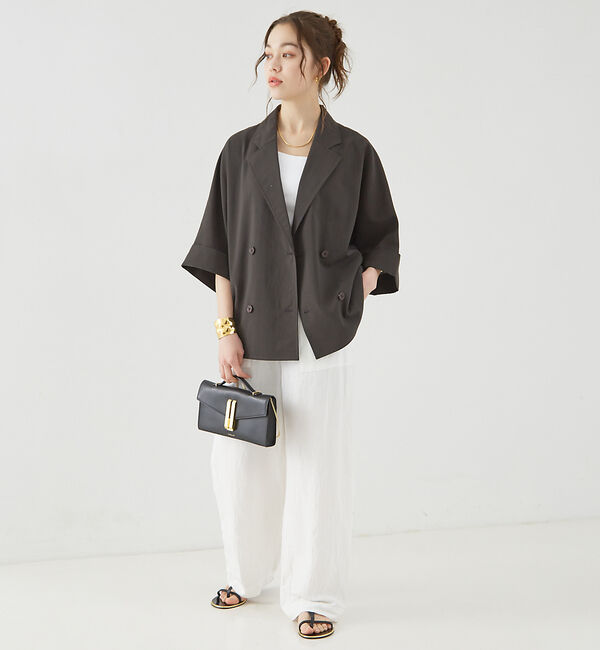 Rouge vif「撥水ドルマンハーフスリーブジャケット」|その他|