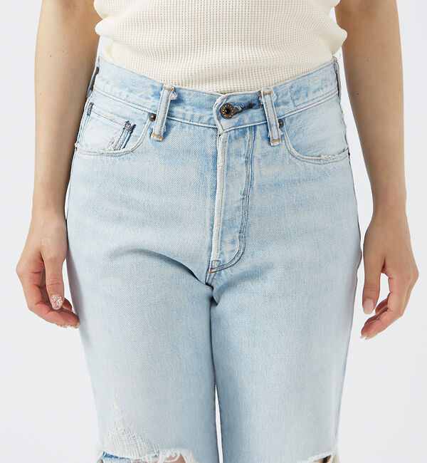 Rouge vif「【KURO/クロ】GRAPHITE INDIGO / ストレートデニム / ダメ」|デニム|