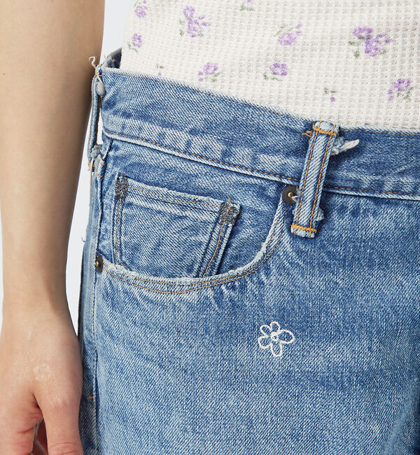 Rouge vif「【KURO/クロ】GRAPHITE INDIGO / ストレートデニム / ダメ」|デニム|