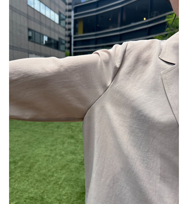 Rouge vif「ボイルエアリーシアーシャツジャケット」|テーラードジャケット|