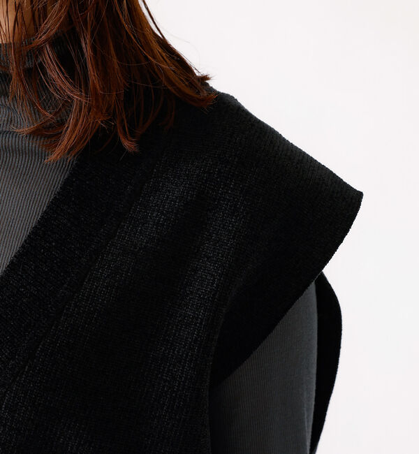 Rouge vif「モールニット片畔ベスト」|ベスト・ジレ|