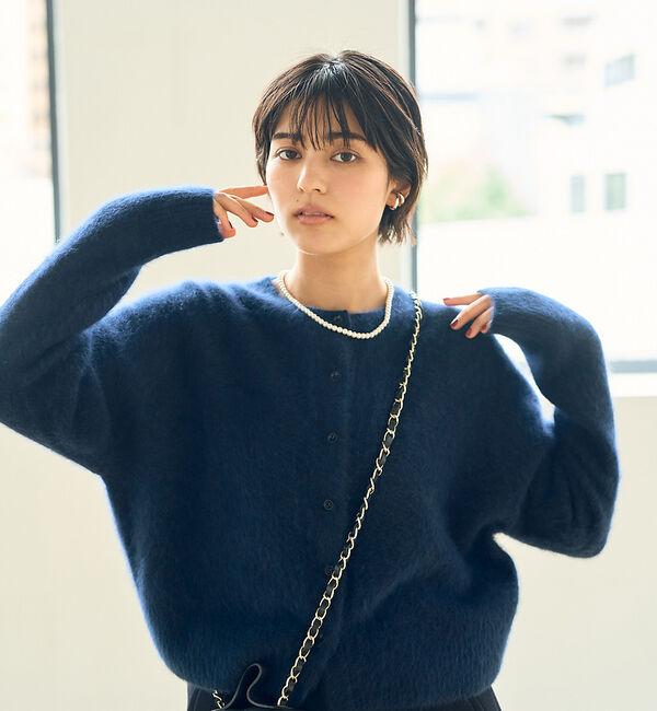 Rouge vif「フォックスウールふわふわカーディガン」|カーディガン|