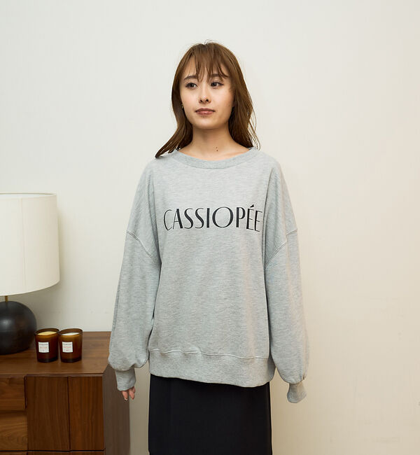 Rouge vif「【一部店舗限定】ドロップショルダーロゴスウエット（CASSIOPEE）」|スウェット・ジャージ|